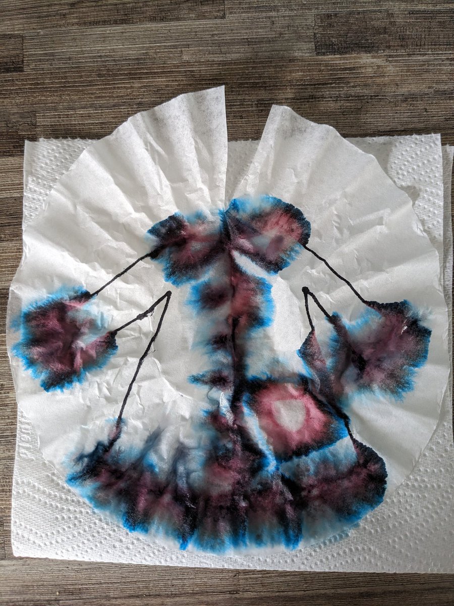 So happy with how these #Chromatography coats turned out!!!  An adaptation of my favourite @RoySocChem resource...edu.rsc.org/outreach/chrom…

#FashionChemistry #PrimaryScience #WorldAroundUs #KeyStage1 #KeyStage2 #Chemistry