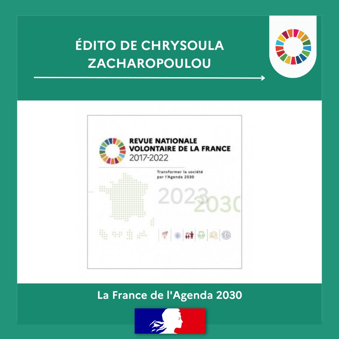 🌍Les #ODD forment un programme de transformation vers un horizon #durable. 
🇫🇷La France a présenté sa démarche de mise en œuvre de l’#Agenda2030 à travers la #RNV, le 18 juillet 2023.

💡Découvrez-en plus avec l'édito de <a href="/CZacharopoulou/">Chrysoula Zacharopoulou 🇪🇺🇫🇷</a>
➡️agenda-2030.fr/agenda-2030/di…