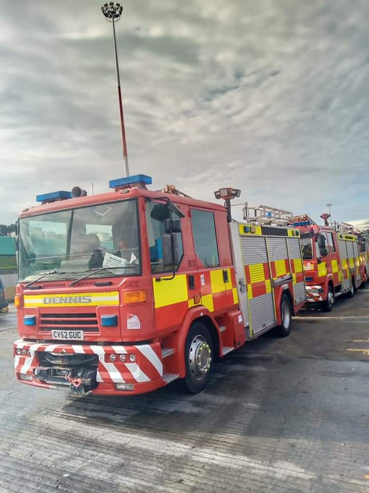 rotichwisley's tweet photo. Finally the three Fire Engines Donation arrive at the Port of Mombasa awaiting clearance.

#GavanaWaRaia 
#KaziKwaMpango https://t.co/NZhDlYrhPK