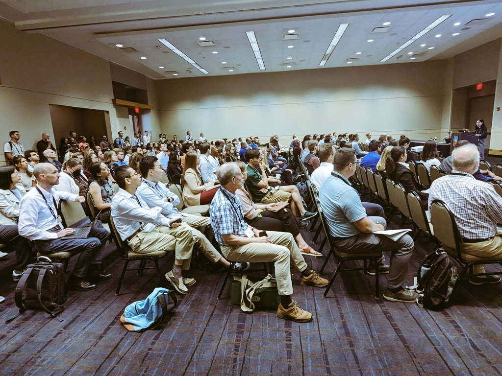Packed room for podium session on "Real World" Biomechanics at #ASB2023