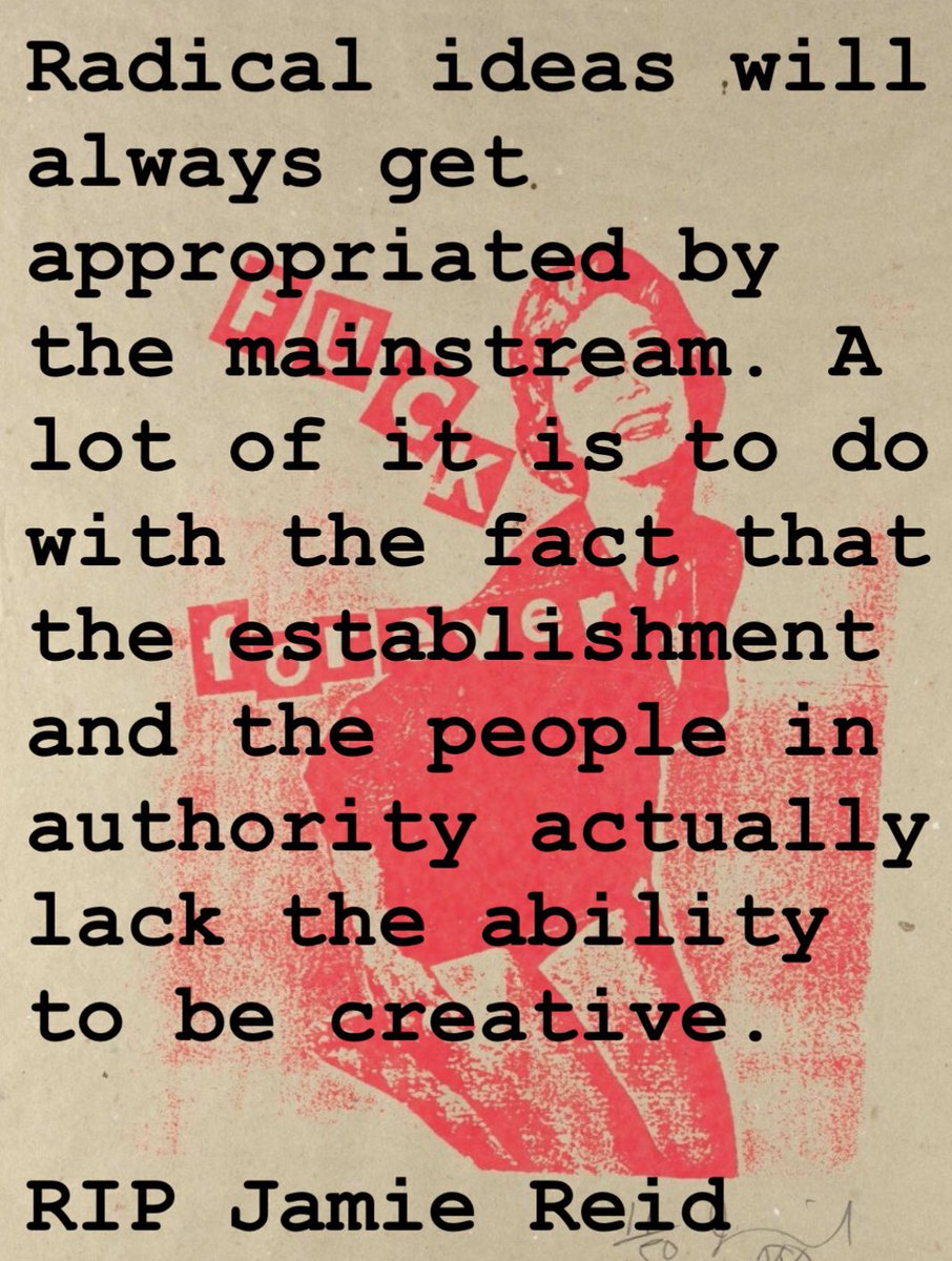 RIP Jamie Reid #Jamiereid #punk #anarchist