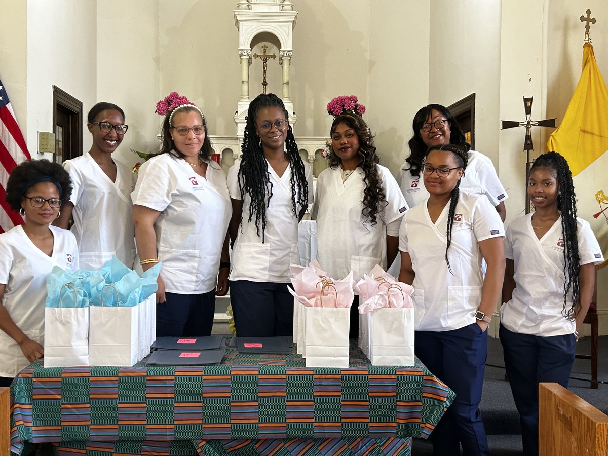 carolinecenter's tweet photo. Yesterday, at St. Francis Academy Chapel 13 CNA &amp; 9 PhT students of Cohort 84 graduated from Caroline Center and are starting their healthcare careers. Please join us in congratulating all the women in their success!

Missed the Facebook Live? Click below
https://t.co/ub2RNiN4Ml https://t.co/EJUsrUezWL