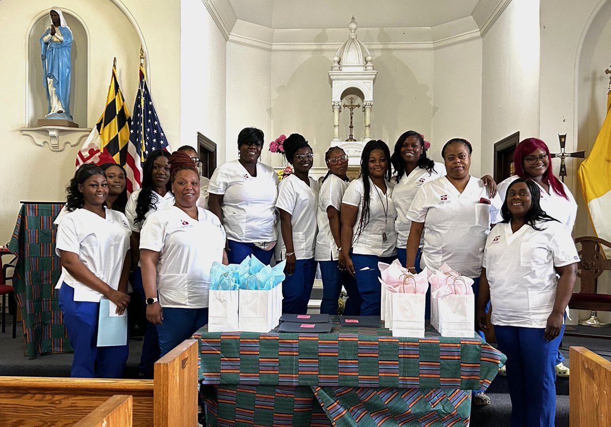 carolinecenter's tweet photo. Yesterday, at St. Francis Academy Chapel 13 CNA &amp; 9 PhT students of Cohort 84 graduated from Caroline Center and are starting their healthcare careers. Please join us in congratulating all the women in their success!

Missed the Facebook Live? Click below
https://t.co/ub2RNiN4Ml https://t.co/EJUsrUezWL