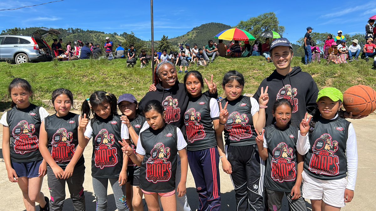 Unforgettable moments in Cantel, Guatemala! Thanks to <a href="/Cerveza_Gallo/">CervezaGallo.</a> for providing the basketball jerseys, giving these kids a sense of pride &amp; unity as they represented their team on the court. Your support has made a lasting impact on their basketball journey. 🏀 #HoopsSagrado