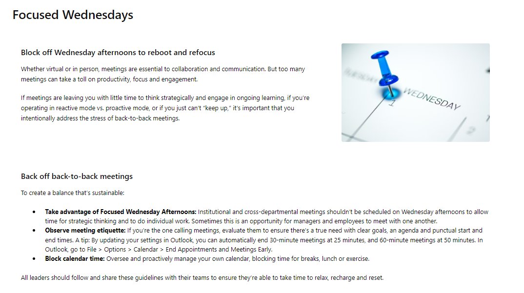 Well-being at the forefront benefits our team, patients, and families under our care. Incorporating designated periods, like <a href="/MDAndersonNews/">MD Anderson Cancer Center</a> Focused Wednesday, is a powerful approach to supporting employee well-being and boosting workplace efficiency. Thank you, <a href="/ppisters/">Peter WT Pisters, MD</a>