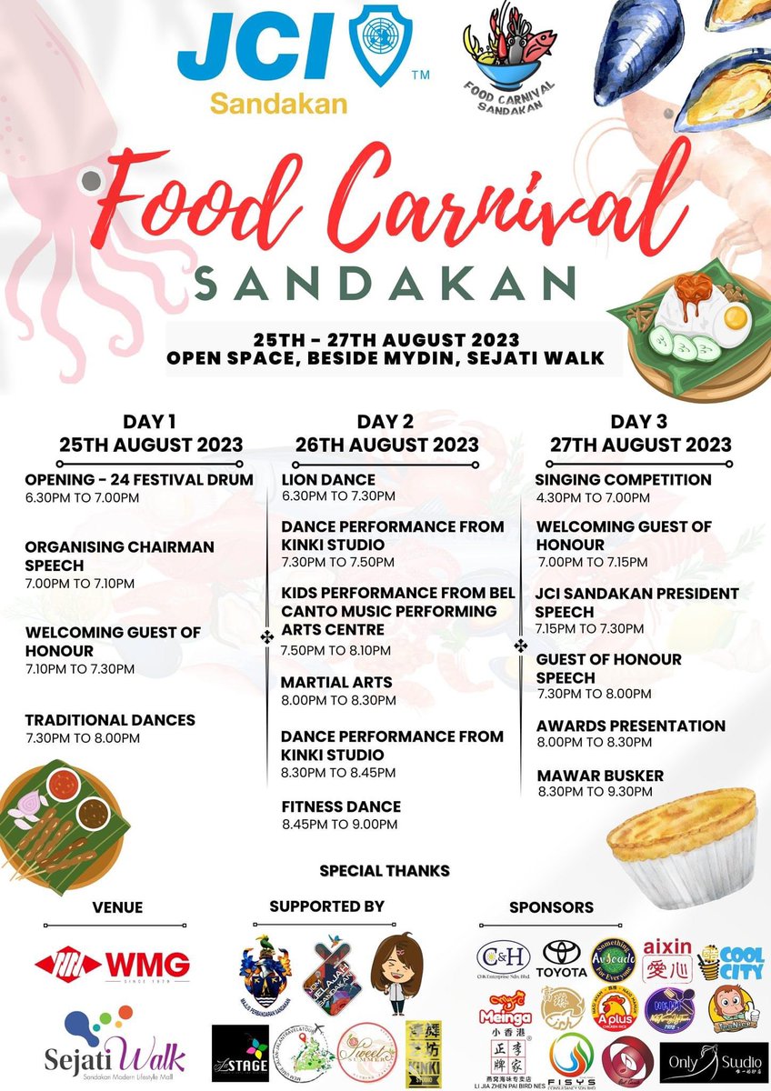 Jom meriahkan Food Carnival Sandakan!