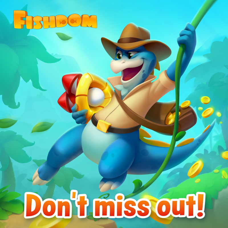 FishdomOfficial's tweet photo. Expedition and Adventure Season are in full swing! Join in NOW and dive into the thrill! 🤩 https://t.co/KgjvHKP8vj