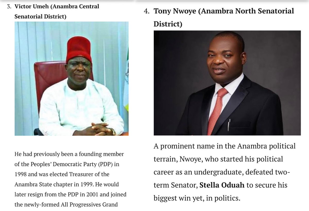 TheSerahIbrahim's tweet photo. WE ARE WATCHING

We see how Godswill Akpabio has continued to rubber-stamp and embarrass himself and the Senate house.
We know how Senators have continued to disgrace themselves and disregard their office.

To the Labour Party Senators, your job there is to call out ALL rascalities, grow a better Nigeria by leading exceptional bills, stand by the people and take feedback from those you represent and speak up for those who voted you in. 

The Labour Party Senators should not be seen or heard as being part of the problem. WE WILL TAKE YOU OUT.

If you want to join the rascals to belittle the people of Nigeria and not speak up for what is right and just, WE WILL REMOVE YOU FROM THAT SEAT.
 
Ezenwa Francis Onyewuchi (Imo East Senatorial District) 
@EzenwaOnyewuchi 

Darlington Nwokocha (Abia Central Senatorial District)
@SenatorDarlooo 

Victor Umeh (Anambra Central Senatorial District) 
@SenVictorUmeh 

Tony Nwoye (Anambra North Senatorial District) 
@tony_nwoye 

Neda Imasuen (Edo South Senatorial District) 
@SenNedaImasuen 

Okechukwu Ezea (Enugu North Senatorial District) 
@okechukwuezea 

Ireti Kingibe (FCT Senatorial District)
@IretiKingibe 

BE RIGHT AND JUST
Always speak up. That is why you are there.
WE ARE WATCHING.
