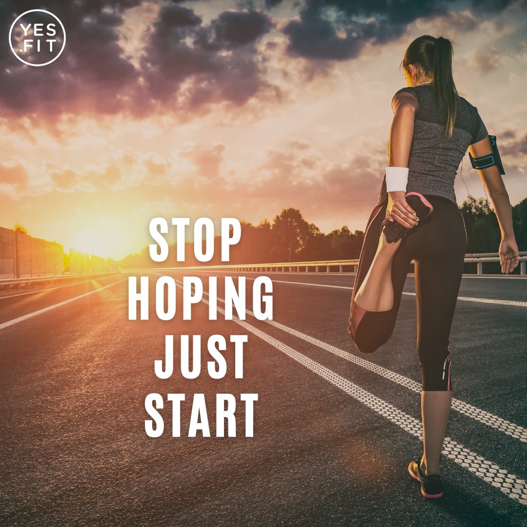 Yesfit1's tweet photo. Stop hoping and start DOING! Take the first step towards your dreams and never look back - because with action, you can make ANYTHING happen.
#StartRight #yesfit #yesfitchallenges #yesfitrewards #wednesdayvibes #humpday #happyhumpday #fitness #motivation https://t.co/yfJ79JsBdB