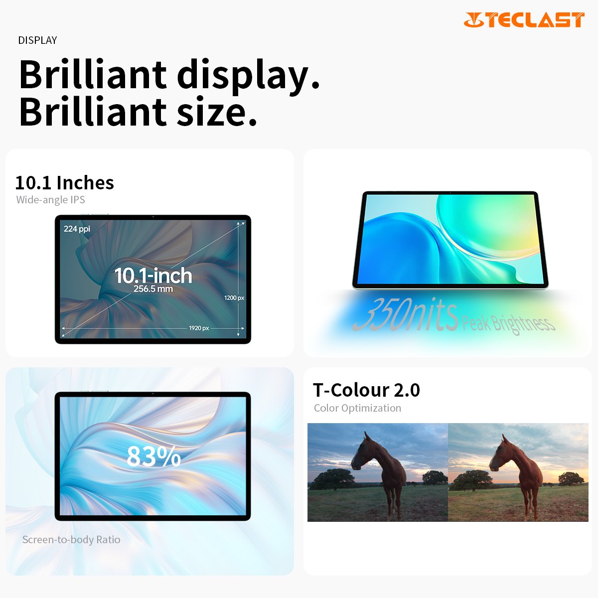 TeclastOfficial's tweet photo. More Screen, Less Bezel 🌊
#TeclastM50Pro's impressive 10.1 inch dispay and 83% screen-to-body ratio brings you a viewing experience like no other.
Learn More: https://t.co/Ah16tAHN4w
#Teclast #Tablet #M50Pro #thin #tech #light #metalbody #Aqua #16GB #256GB #Android13 #430g https://t.co/SfjXaQXdbp