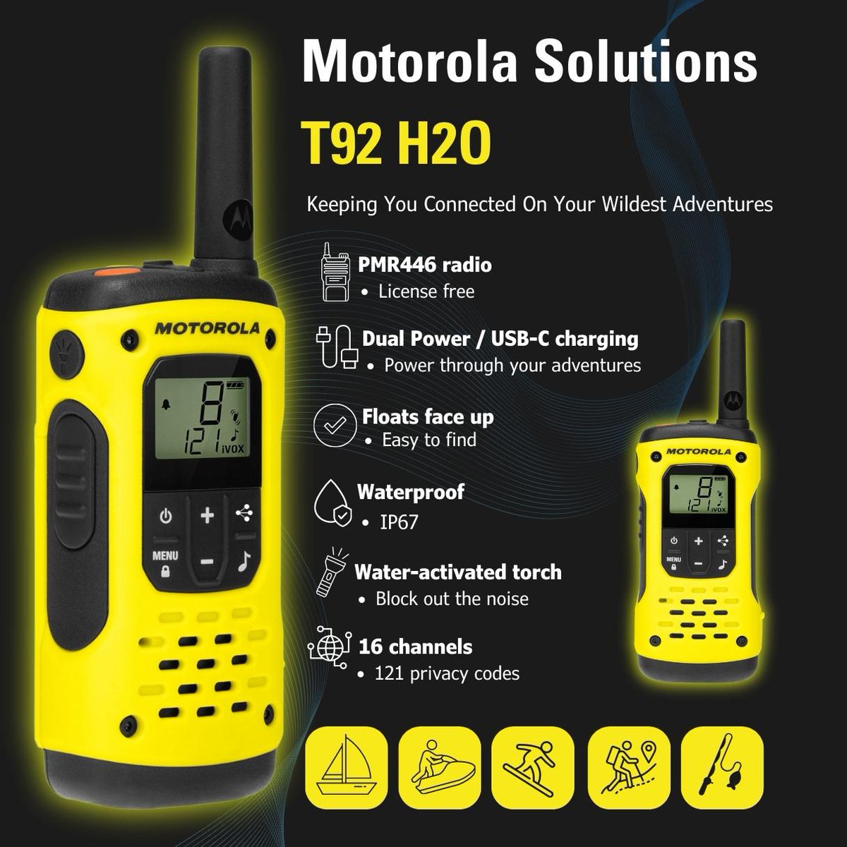 The eagerly-awaited Motorola Solutions T92 H2O twin pack is finally back in stock at Airsys and ready to make a splash!  Please contact a member of the Airsys UK&amp;I Sales Team for more information:

t: 023 80 718 713
e: sales.uki@airsys.com