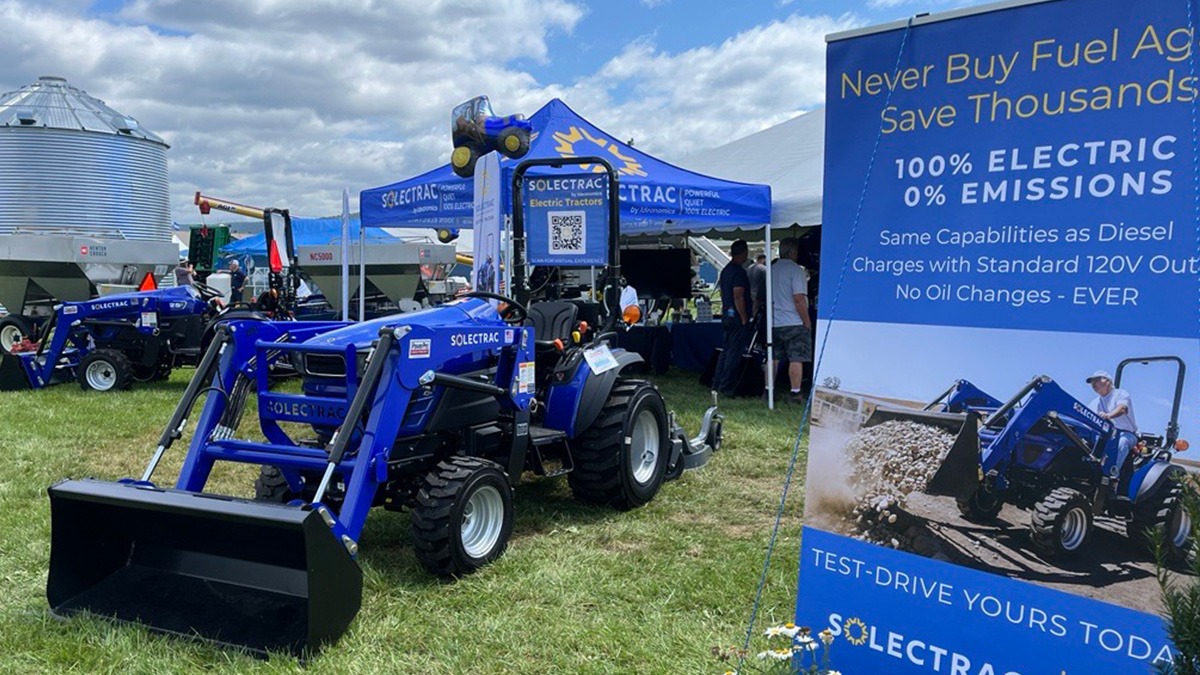 See Solectrac at Ag Progress Days @agsciences through August 10. The e25G #ElectricTractor is on display and our local dealer, PowerPro Equipment, is on hand to answer all your questions. Take advantage of our hot summer deals while they last: bit.ly/3CuNUYw