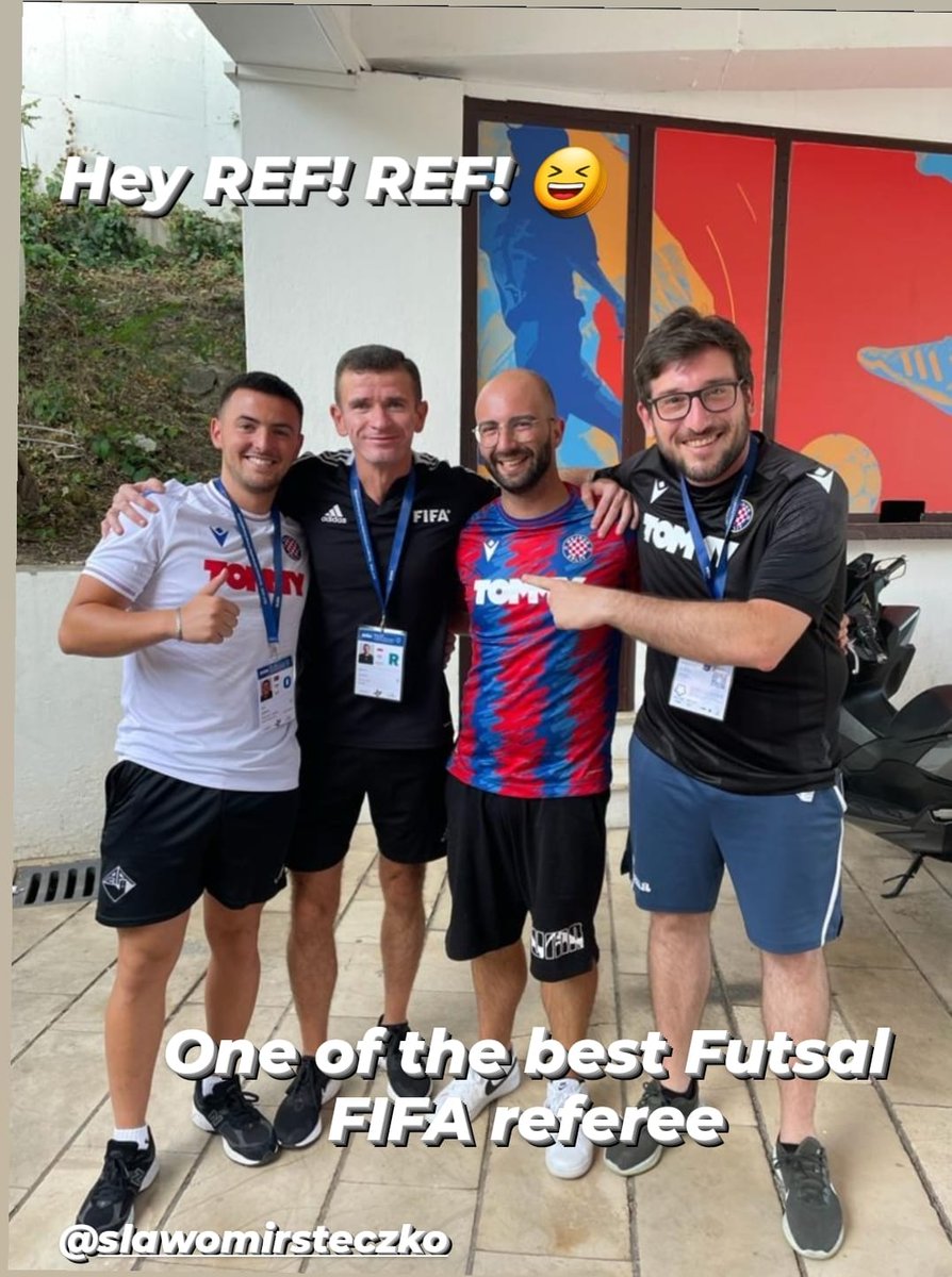 KMzpn's tweet photo. Dzień 6-jeśli dalej brakuje Ci motywacji,bo ścieżka kariery wydaje się za długa może warto spróbować innej odmiany futbolu.Nasz międzyn. sędzia futsalu Sławek Steczko bez wątpienia przyzna,że warto-zwłaszcza,gdy po Finale Akademickich ME widzi się takie wpisy oficjeli finalistów! https://t.co/gtRGiI9iyO