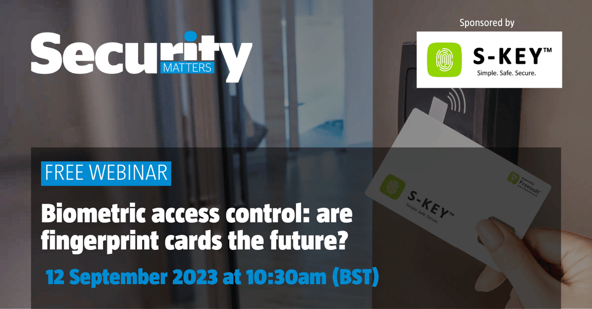WBMSecMatters's tweet photo. 📆 SAVE THE DATE:
Join us for an exciting webinar on 12 September at 10.30am, where Security Matters and @FreevoltTech will dive into the world of biometric access control. 
Register for FREE here 👉 https://t.co/9CxroQ7CIC

#SecurityMatters #Webinar #SecuritySolutions https://t.co/Sjrz0rhjhA