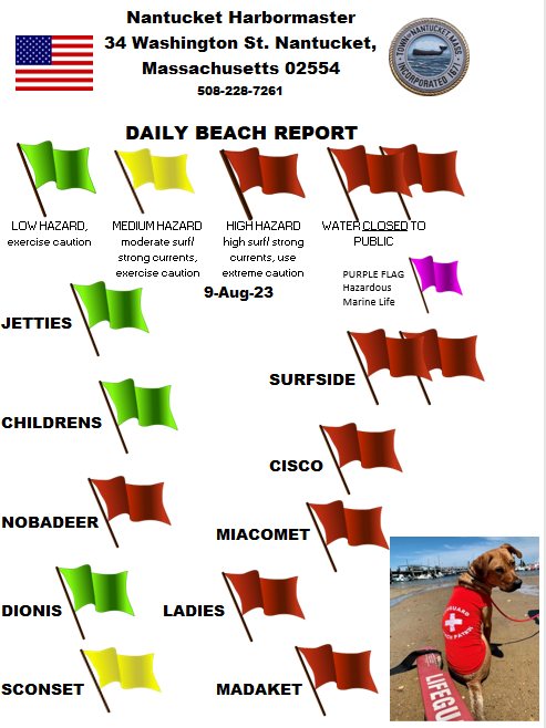 ackharbormaster's tweet photo. The beaches are open for the day, the water at Surfside is closed to swimming due to high surf.  
#safetyfirst
#strongcurrents
#watchingoveryou https://t.co/JIzEdT1fBF