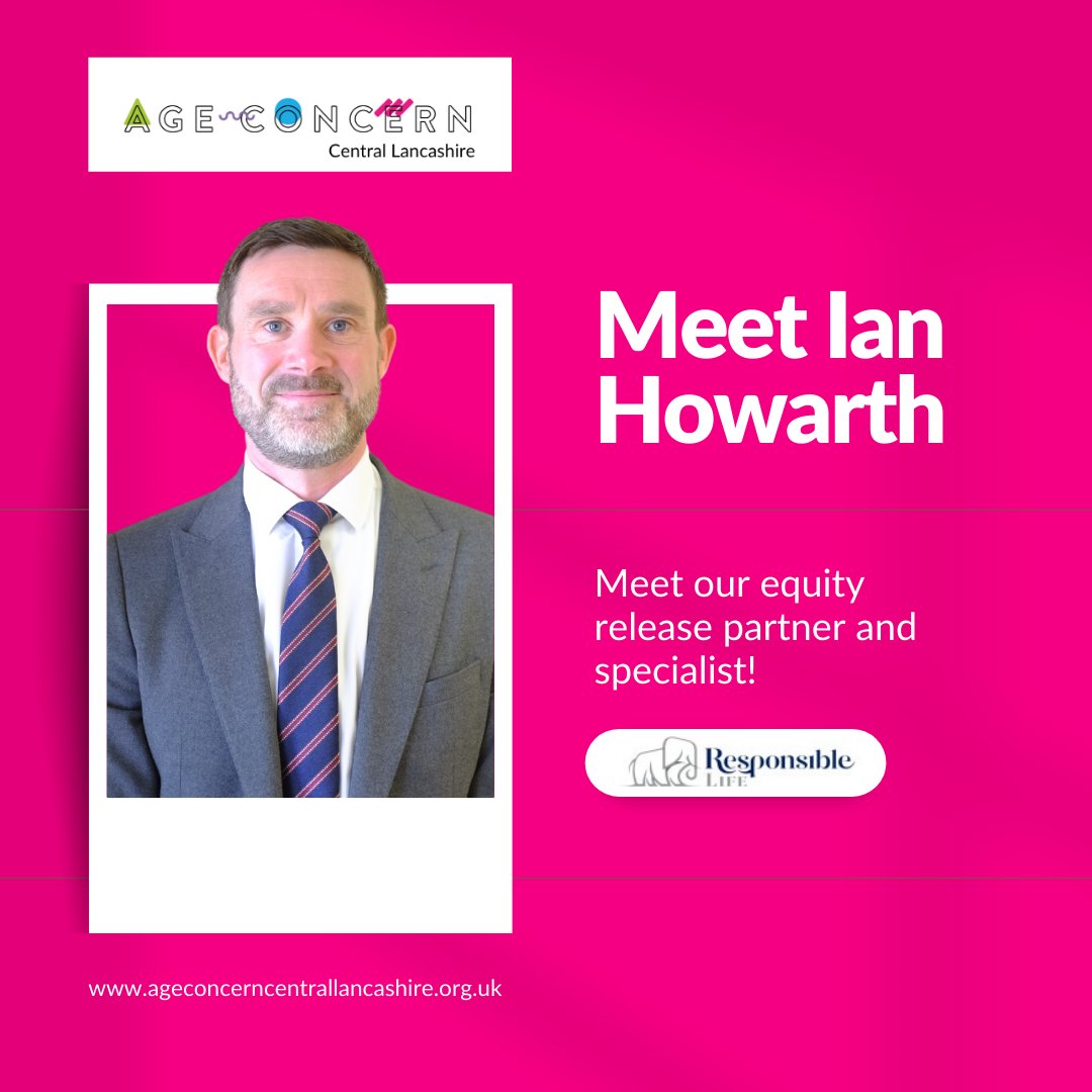 Did you know about our partner, Ian, who specialises in equity release? We're proud to be working with Ian and Responsible Life.