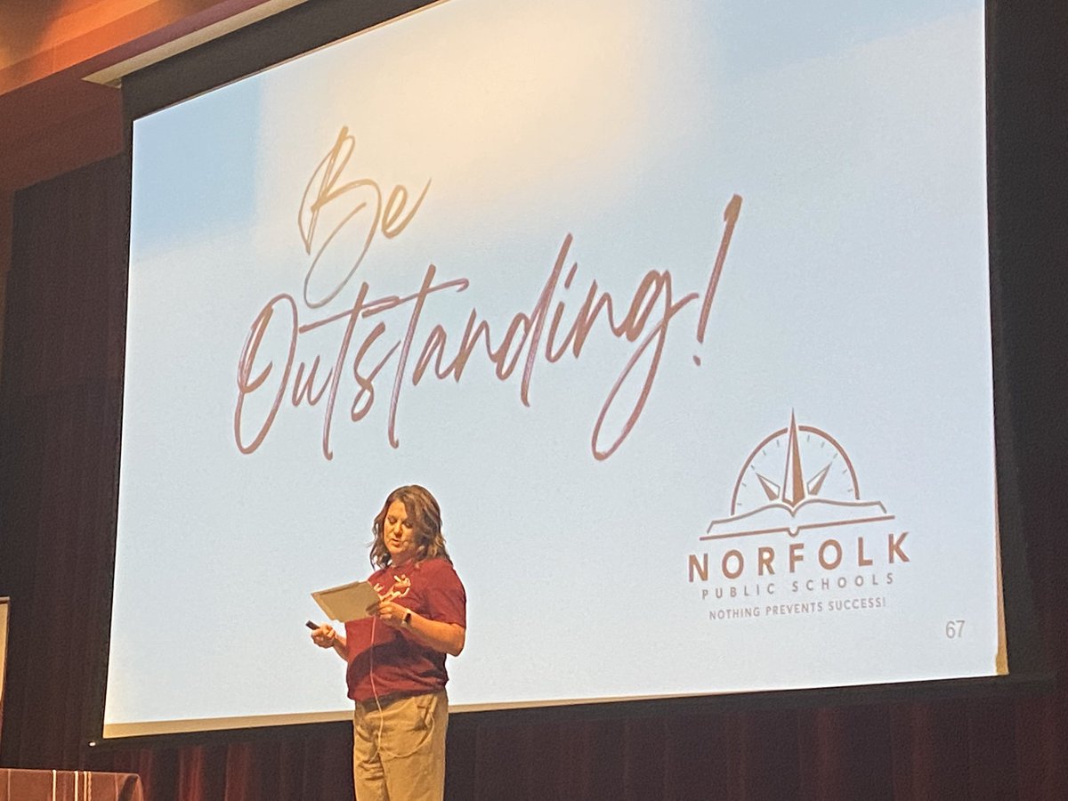 ChuckHughes23's tweet photo. Thank you @JamiJoThompson for today’s message. 

Panther Nation… Be Outstanding this school year. #npspanthers https://t.co/ovvUc9Ohqr