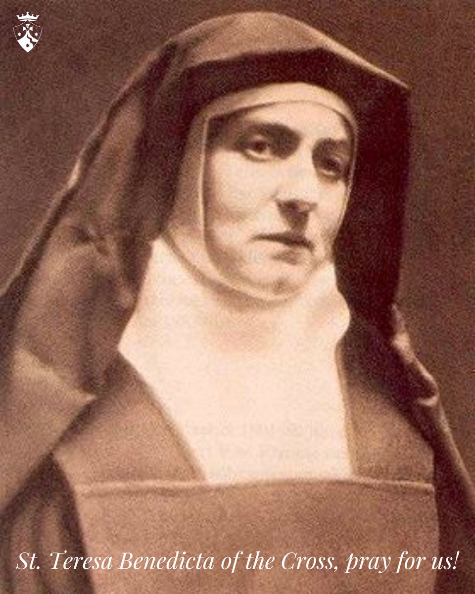 CarmelitesOCD's tweet image. "Whoever receives the Lord in her soul’s innermost depth in Holy Communion cannot but be drawn ever more deeply and powerfully into the flow of divine life, her heart converted to the likeness of the Divine Heart.” 
#StTeresaBenedictaoftheCross
#EdithStein, pray for us! #feastday
