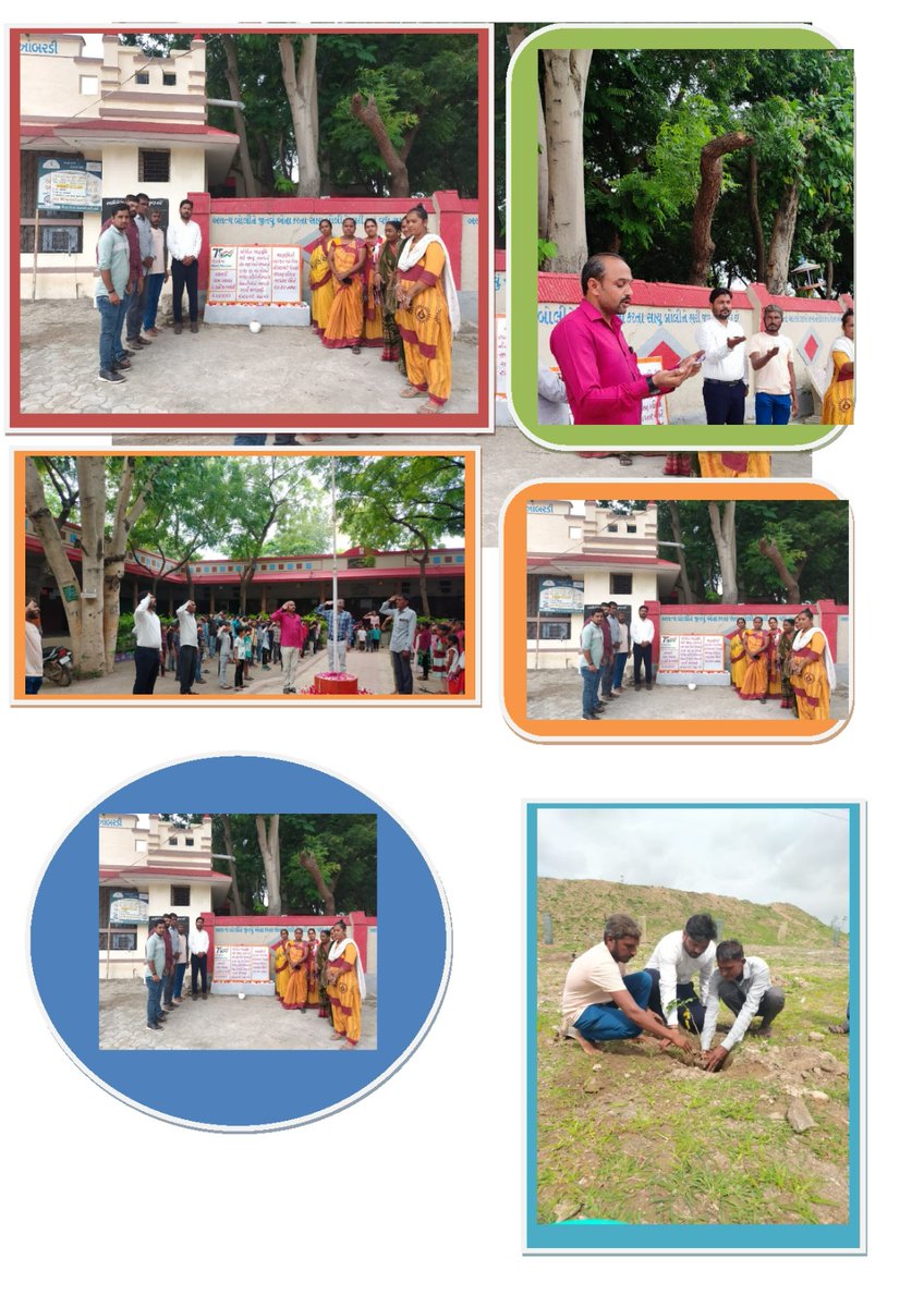 vacchraj's tweet photo. આઝાદીના અમૃત મહોત્સવ અંતર્ગત તારીખ 9 થી 14 ઓગસ્ટ દરમિયાન ગ્રામ પંચાયત કક્ષાએ "મારી માટી, મારો દેશ" કાર્યક્રમ અંતર્ગત લાઠી તાલુકાના આંબરડી ગામે શીલાફ્લકમનું નિર્માણ કાર્ય કરી ને વિવિધ પાસાઓ ની ઉજવણી કરવામાં આવી🇮🇳
@CMOGuj @CollectorAmr @ddoamreli @sdmlathi @pkamalesh440 @tcmamreli https://t.co/oXZaKsnLgo