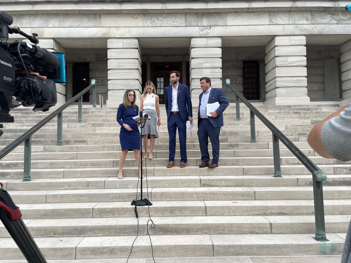 THEChrisOB's tweet photo. The new Covenant parent nonprofits are here this morning making a statement after Gov. Lee officially called a special session yesterday.

Say they’re glad to see mental health reform and urged lawmakers to take gun reform seriously.

@WKRN 
#TNLeg23 https://t.co/lxUPryxupt