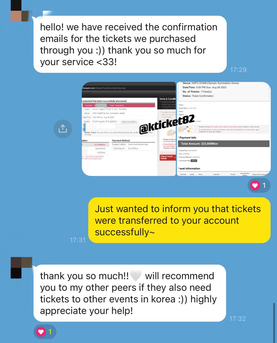 kticket82's tweet photo. 슈가 콘서트 티켓 성공 내역 (5)
Agust D SUGA Concert ticket success

#kticket82성공내역 #kticket82record https://t.co/SSRupipp8n