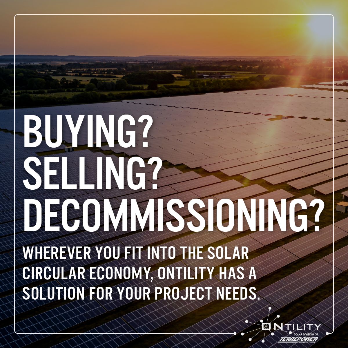 ontility's tweet photo. Dealing with roof changes, decommissioning, or upgrades? Let us handle your old panels! Our Lifecycle Solutions crew streamlines projects, recovers expenses, &amp; provides eco-friendly panels as budget-friendly alternatives. Contact us to save money! #SolarSolutions #Sustainability https://t.co/IO4ig4X0sm
