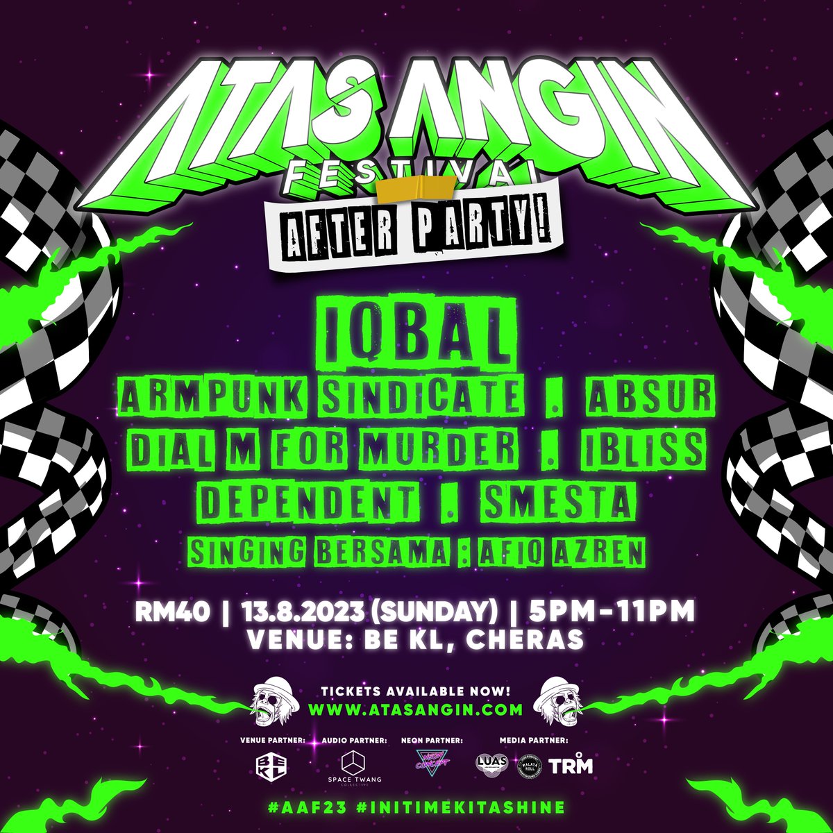 LAST CALL 🗣️🗣️🚨🚨‼️‼️

We going down to the function with this one! 🕺🥶

Catch us grooving with other amazing line up at <a href="/_atasangin/">Atas Angin MY</a> ‘s AAF AFTER PARTY at BE KL CHERAS on this 13 August!

Bring your lucky pants and see yall Warga Palat there! 😳🔥