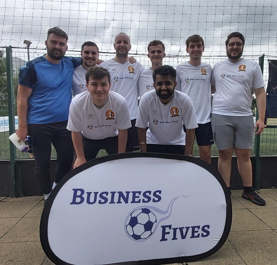 BusinessFives's tweet photo. Welcome @BulkTainer to our #biz5s event in Tees Valley! 

Good luck to the team playing in support of @CR_UK ⚽️ 

#belfast #charity #networking https://t.co/ASoLBTUfpn