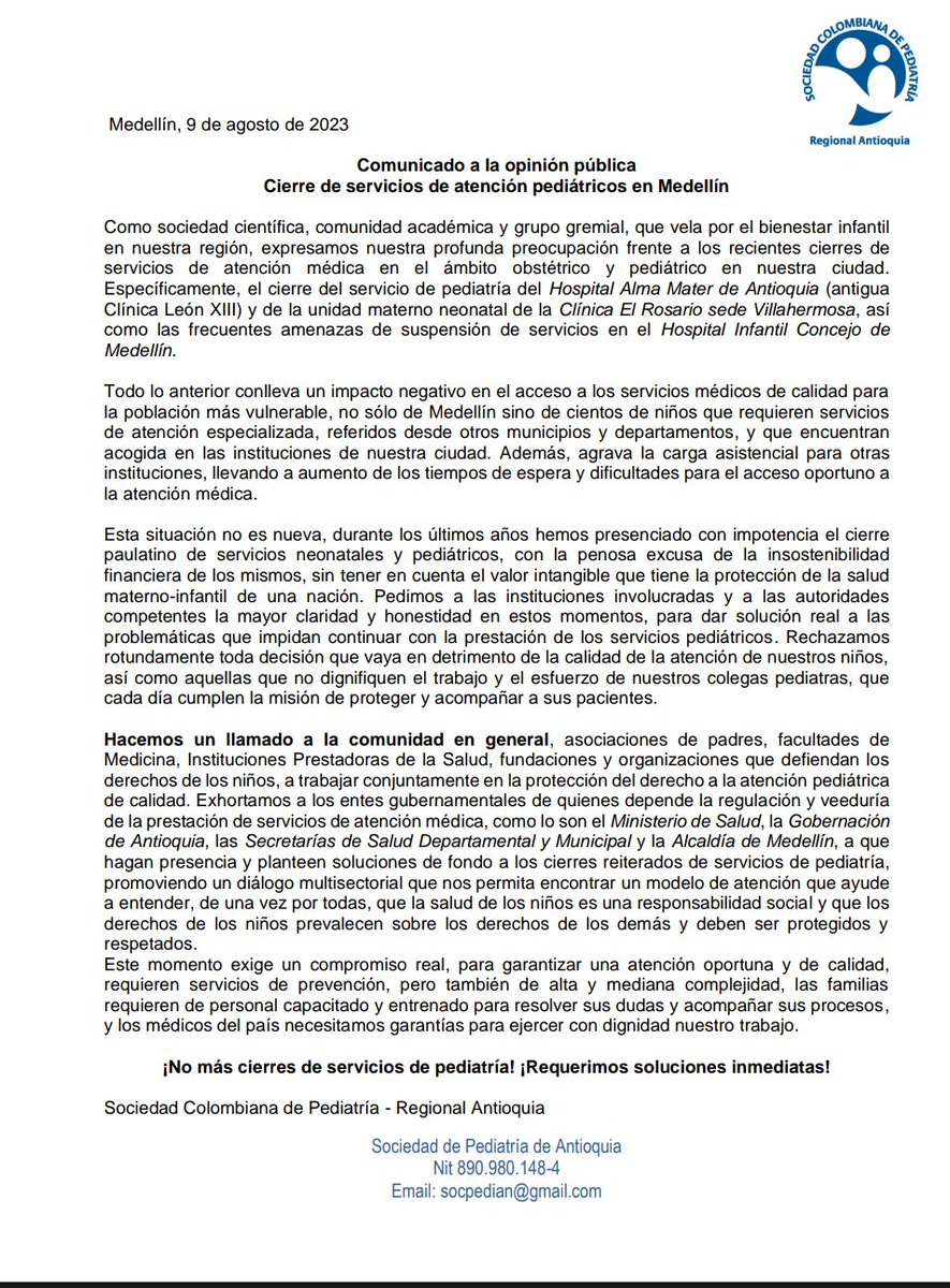 BretonMMS12's tweet photo. Un sistema de salud pensado para el lucro y no para la salud, tiene como consecuencia el cierre de servicios de pediatría y gineco obstetricia,  servicios que nos llenan de bienestar social pero no llenan las arcas de los prestadores. 
#NOMASCIERRES #ADondeirannuestrosniños https://t.co/B5LjYDosSK
