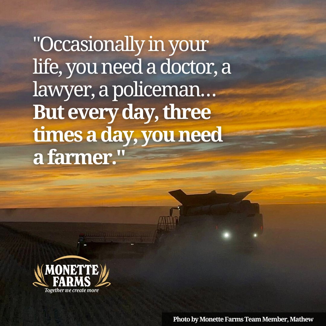 farms_monette's tweet photo. We’re proud to be a part of North America's diverse agriculture and agri-food sector and to help bring nutritious vegetables, proteins, and grains to families’ tables.

#Agriculture #FeedTheWorld #Farming https://t.co/GOFGVISut7