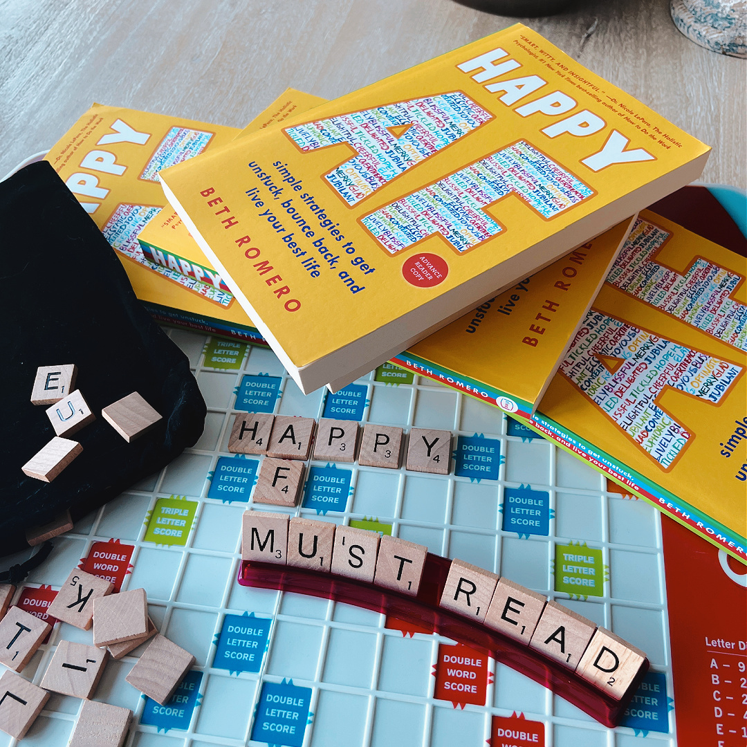 The Scrabble gods have spoken….

#winning #HappyAF #BethRomero #reading #happiness #wellness #selfhelp