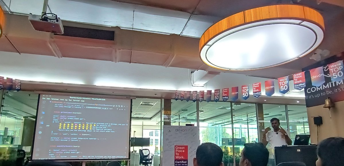 kumaravelk011's tweet photo. 🎉 Exciting Times at DevOn PHP Meetup in Bangalore! 🎉
#AIInPHP #OpenAI #IntelliNote #PHPDevelopment #TechTalks #DevOnPHPMeetup #Bangalore https://t.co/cck7iq3jjS