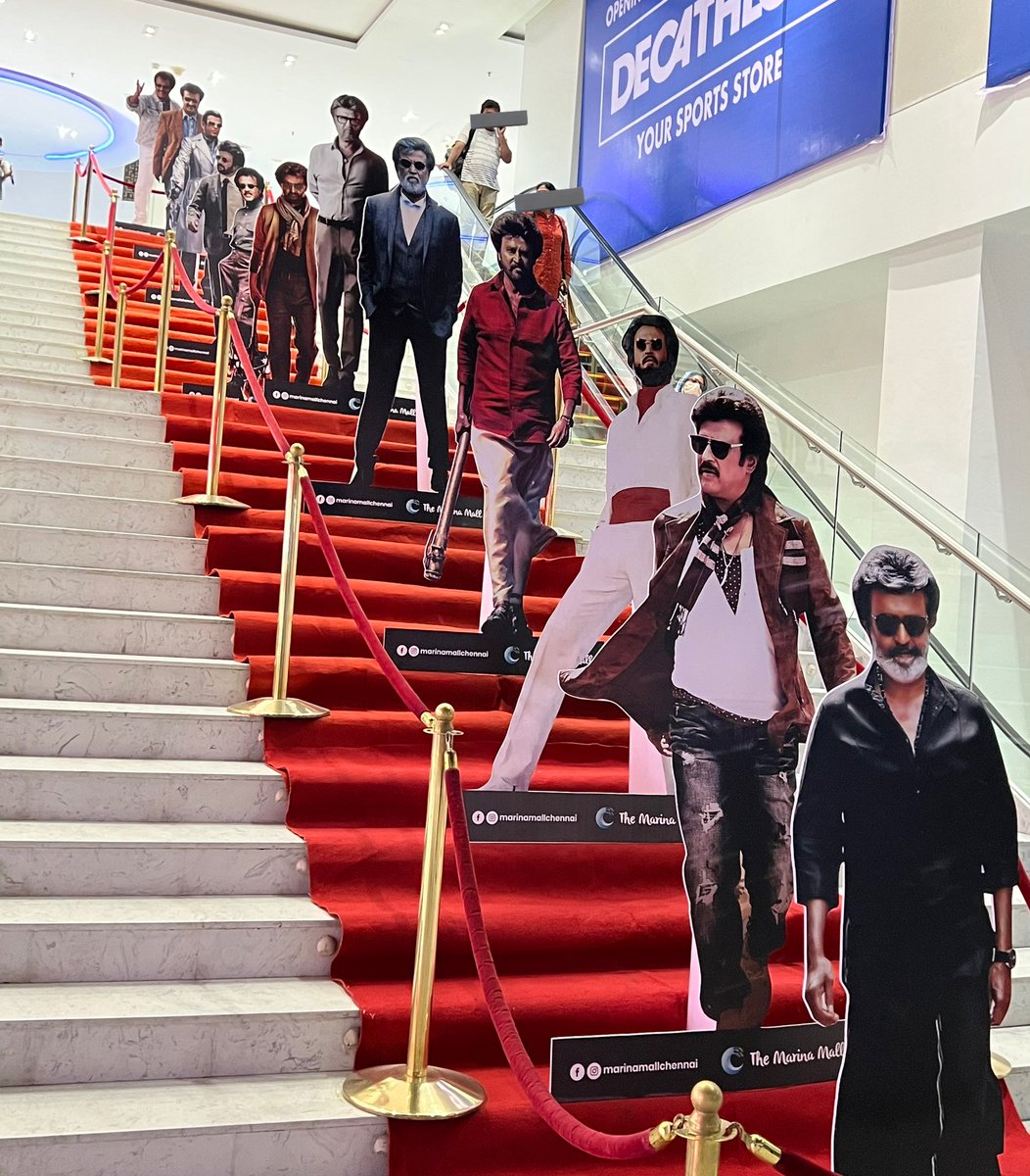 #Jailer Marina mall 💥💥💥

#ThalaivarAlapparai #Rajinikanth #SuperstarRajinikanth #JailerBookings #JailerFromAug10 
#Thalaivar #JailerFDFS #Jailershowcawe #SuperstarSupremacy