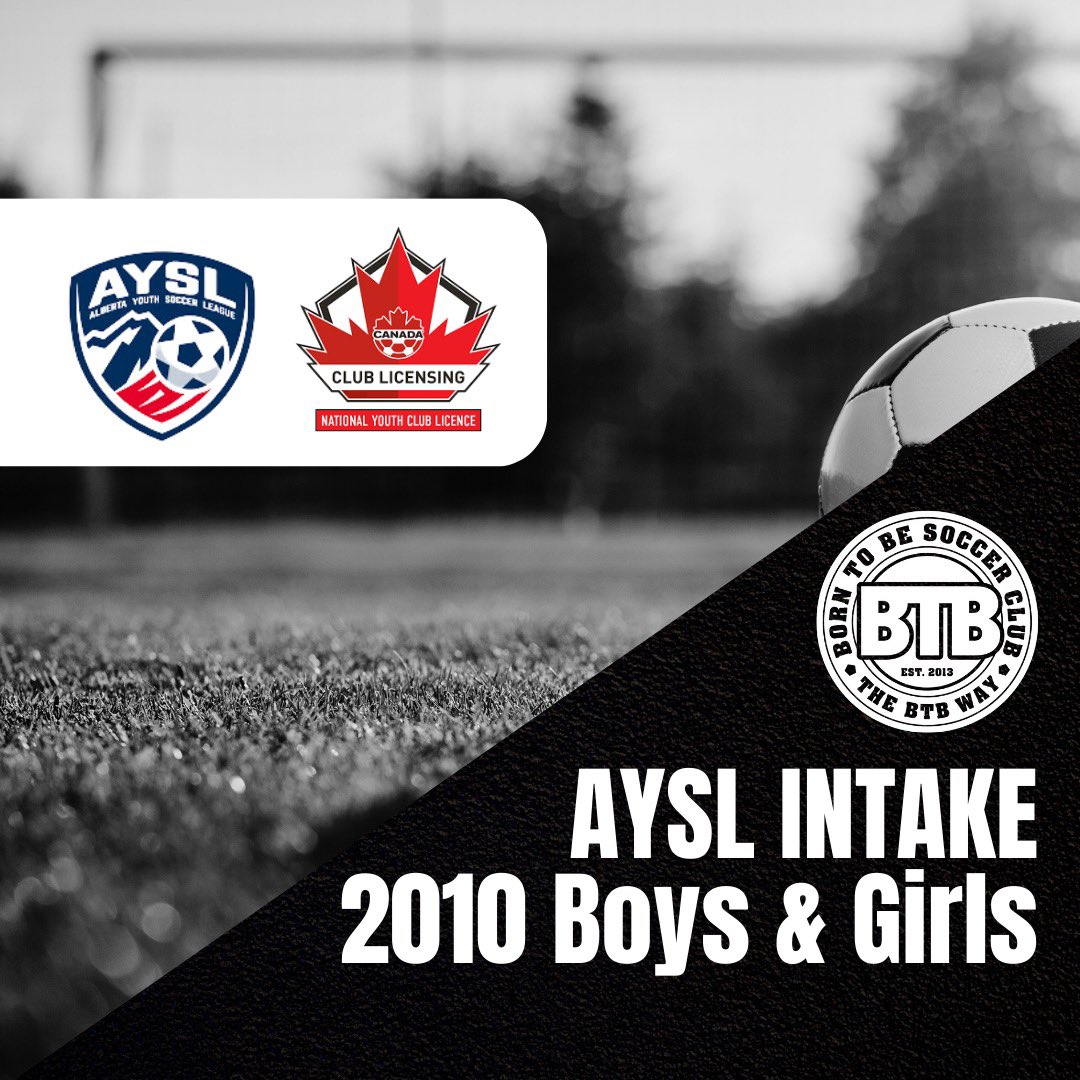 🚨Canada Soccer Player Development Program Intake

We are excited to launch our first year in the CSA Player Development Program. 

Register for the tryouts on our website. 

#btbway #btbproud #csa #asa #pdp #aysl #provincialleague