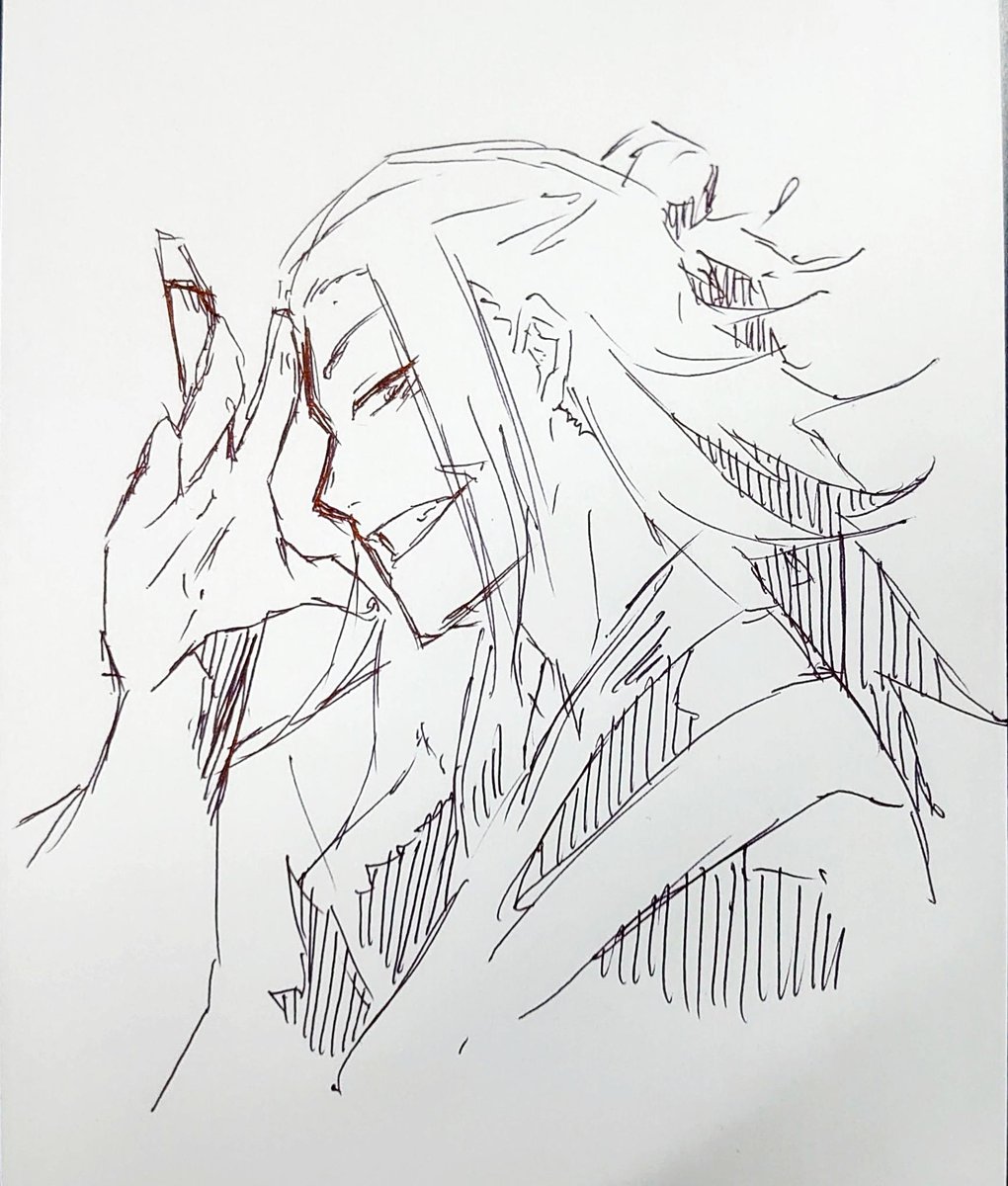 昔描いた裏紙楽描きその2  だーれだ