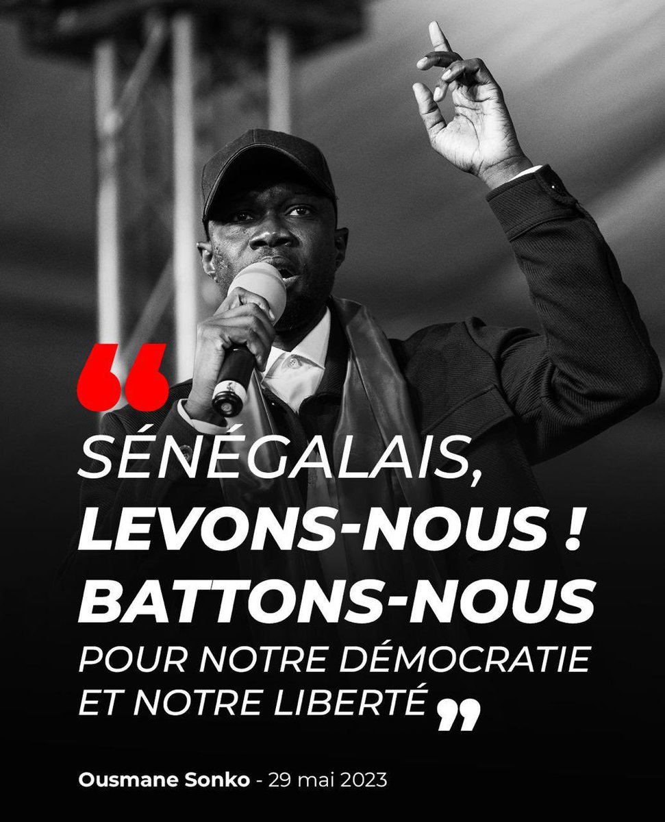 #OusmaneSonko, le chef de l'opposition sénégalaise injustement incarcéré, a choisi de cesser de se nourrir afin de prévenir tout danger d'empoisonnement. Cette décision est d'autant plus soutenue par le fait que les autorités judiciaires sénégalaises empêchent sa propre famille