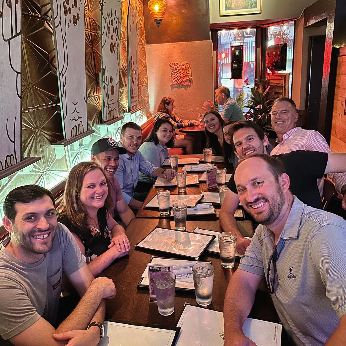 KatieDavisCPA's tweet photo. Last night members of our #sportsbiz team spent a fun evening celebrating achievements, strengthening bonds, and refreshing our minds. Work can be relentless at times, so finding moments to laugh and enjoy together reminds us of the human connection at the heart of all we do. https://t.co/hoYs04DyWD