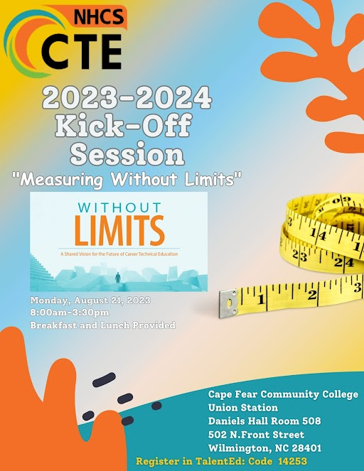 graveen_rick's tweet photo. We look forward to seeing our @nhcsCTE teachers at our 22-23 Kick-Off! @NewHanoverCoSch https://t.co/VJK8HVA0BC