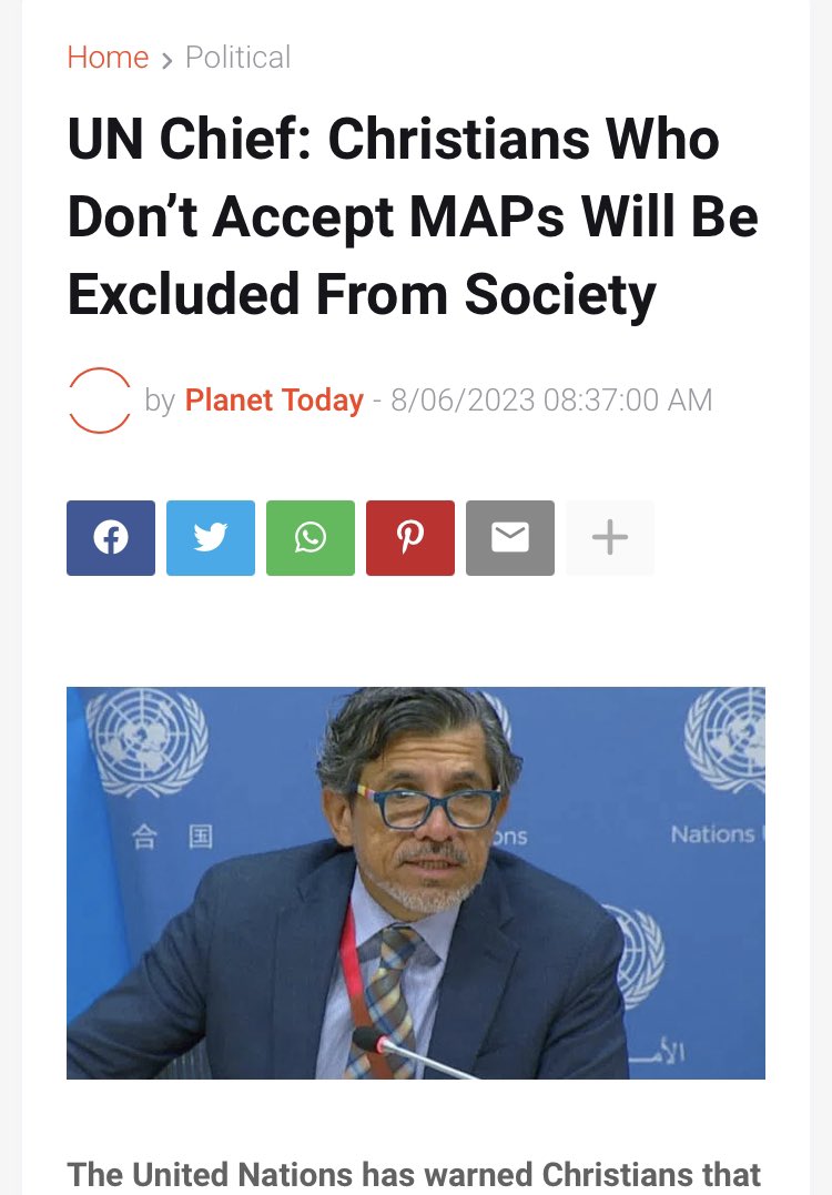 RedRising11's tweet photo. I don’t know about you, but I Am Ready. 🔥 Bring It. 

UN Chief: #Christians Who Don’t Accept Pedophiles Will Be Excluded From Society https://t.co/pLceW2TsaN