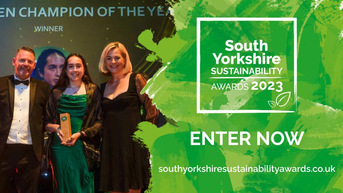 HaroldineL's tweet photo. As the race to net zero continues we are still searching for our 2023 Sustainable champions. If your business is based in South Yorkshire - put forward your nominations for the South Yorkshire Sustainability Awards by the closing date of 22nd August. https://t.co/rONsTGPLcN https://t.co/Sxyfegyn83