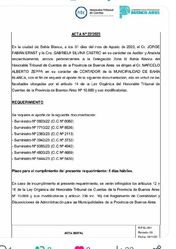 Hoy debería llegar al Tribunal de Cuentas la información solicitada por el tema de los afiches.
frenteacano.com.ar/hoy-deberia-ll…