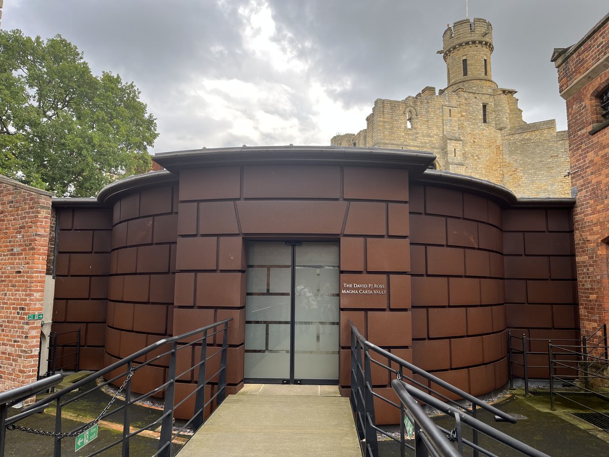 Last on our Lincoln Study Trip was @LincolnCastle and the medieval wall walk by @ArrolArchitects with some great views, and also a trip into the vaults to see the Magna Carter. @ribaeastmidland @RIBA #StudyTrip