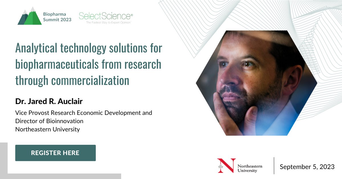 SelectScience (@selectscience) on Twitter photo Join Dr. Jared R. Auclair at the virtual #BiopharmaSummit 2023 for this insightful talk on solutions for #biopharmaceuticals from #research through commercialization: biopharma-summit-2023.vfairs.com/en/registratio…
<a href="/AuclairJared/">Jared Auclair</a> <a href="/Northeastern/">Northeastern U.</a> Join Dr. Jared R. Auclair at the virtual #BiopharmaSummit 2023 for this insightful talk on solutions for #biopharmaceuticals from #research through commercialization: biopharma-summit-2023.vfairs.com/en/registratio…
<a href="/AuclairJared/">Jared Auclair</a> <a href="/Northeastern/">Northeastern U.</a>