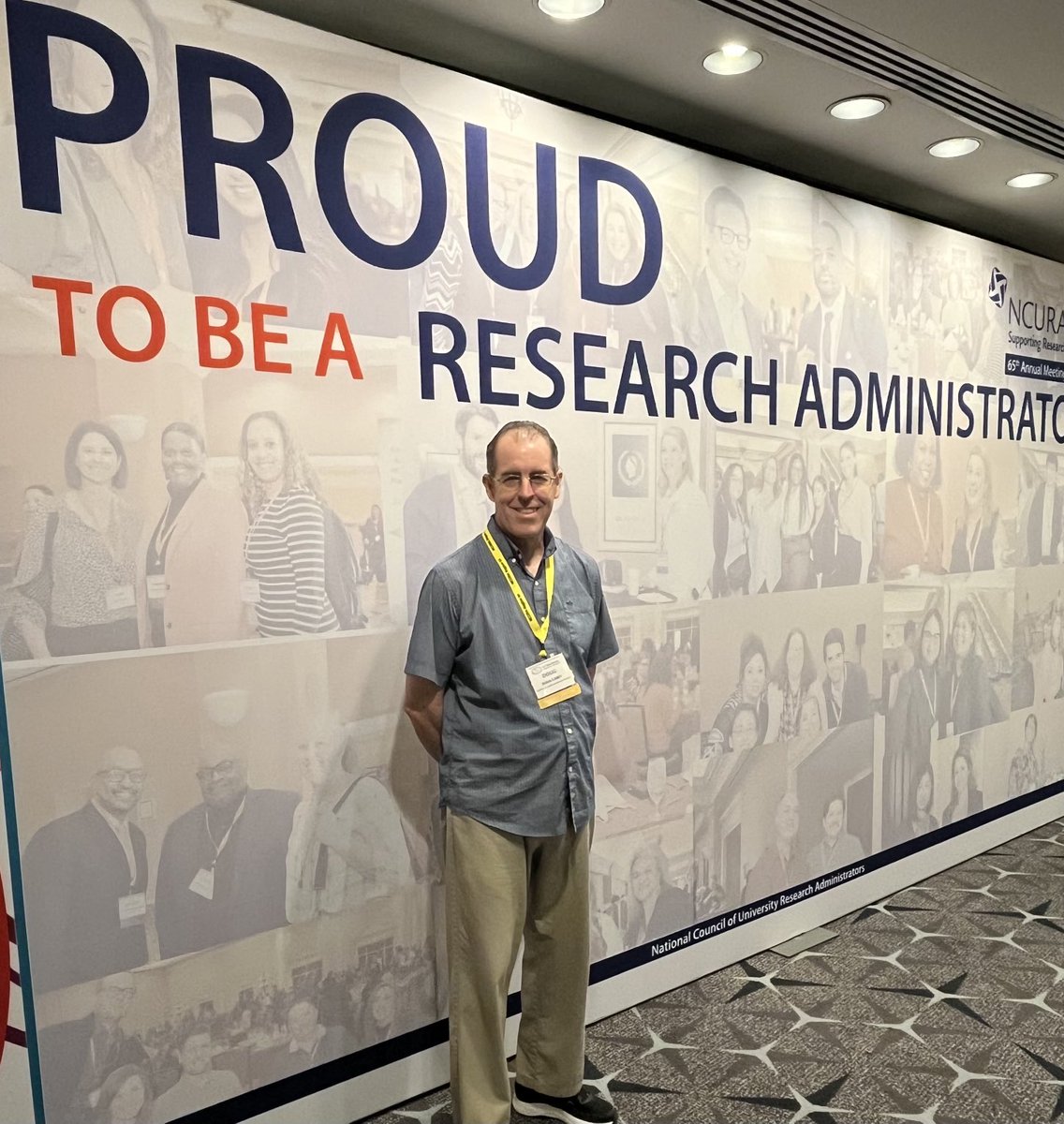 fresnostateRSP's tweet photo. On the road: RSP director Doug Carey is focused on research development and growing connections this week at NCURA’s annual meeting #grants #NCURA #AM65 #leadership #DC https://t.co/ln1XI1UPbs