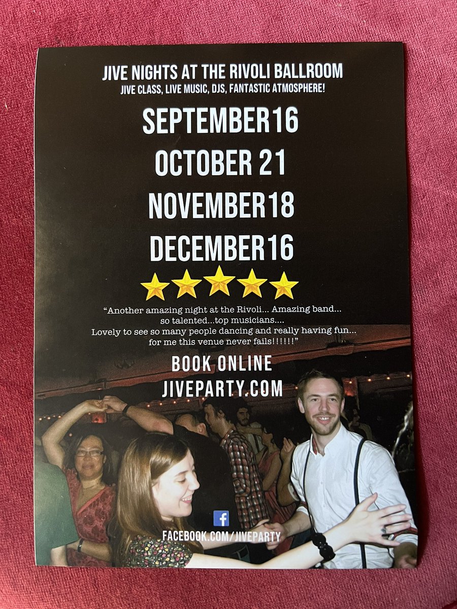 RivoliBallroom's tweet photo. New @JiveParty dates for your diary..@TimeOutLondon tickets online https://t.co/393cbn67bl https://t.co/2MNLVeZEbH
