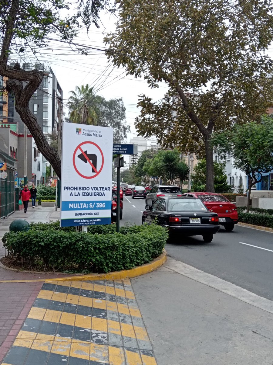 lia_elier's tweet photo. @munijesusmaria cual es la lógica de esto? La calle solo tiene un ingreso, la única forma de ingresar ES voltear a la izquierda 🤔 https://t.co/jf1dWwR0gL