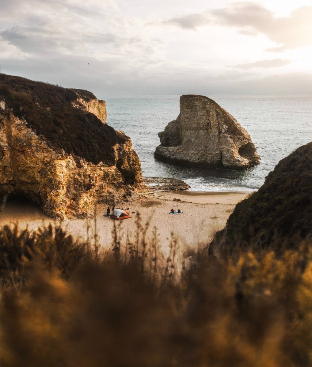 Camping time. 🏕️🏞️☺️ #camping #campingtime #outdoor #outdoors #coast #beach #beachday #view