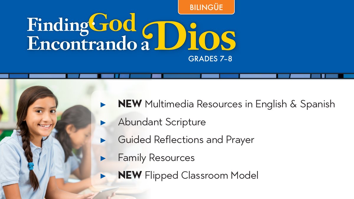 loyolapress's tweet image. Our Finding God #faithformation program is designed for today's learners and offers a new model for catechesis that incorporates technology to increase young people's engagement and participation. Learn more: bit.ly/3Y9qn9s. #LoyolaPress #FindingGod #bilingualcurriculum