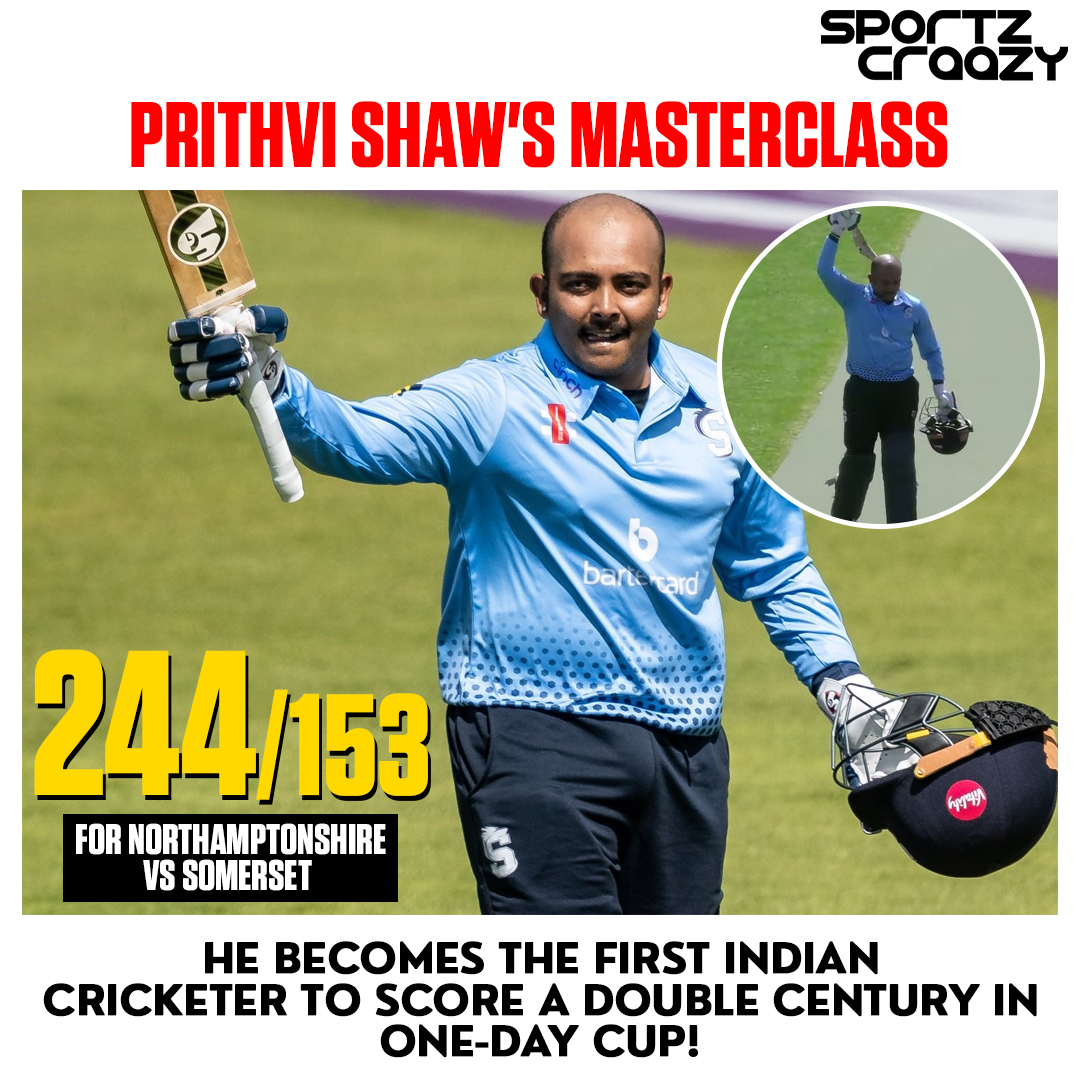 sportzcraazy's tweet photo. Prithvi Shaw is Back 🔥

#PrithviShaw #ODICricket #Northamptonshire  #englishonedaycup #onedaycup  #prithvishawdebut #odicricket #royallondoncup #londoncup  #Indiancricketteam #indiancricketer #royallondononedaycup  #Gloucestershire  #countychampionship #CountyCricket #sportzcraazy
