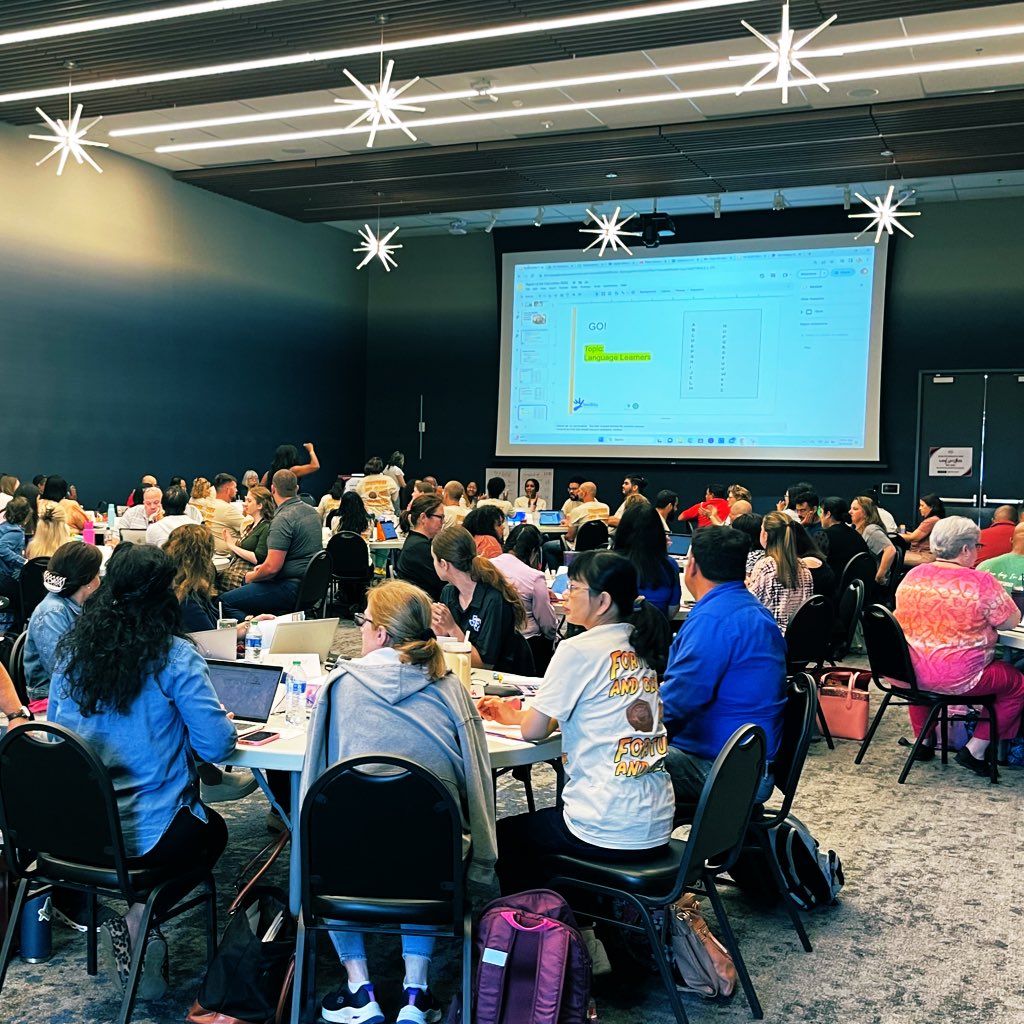 EspeHilts's tweet image. @CFB_MLP high school educators have packed the house! We are pumped for all the learning coming our way today! @Seidlitz_Ed @adrianmendozaed @stfleenor  #languagefocused #gameon